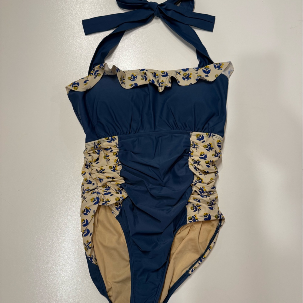 Matilda Jane Blue and Cream Swimsuit